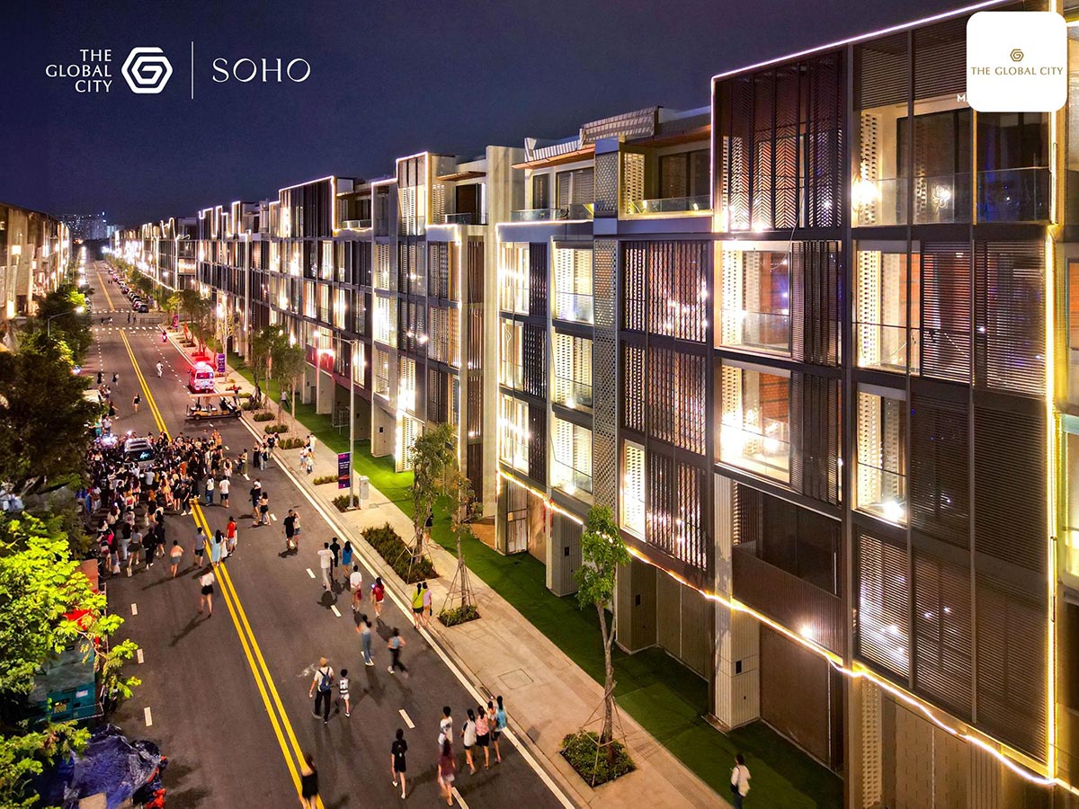 shophouse global city đã bàn giao