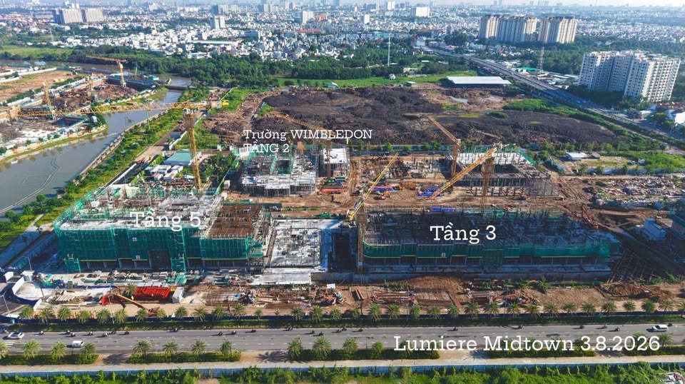 tiến độ dự án Lumiere Midtown